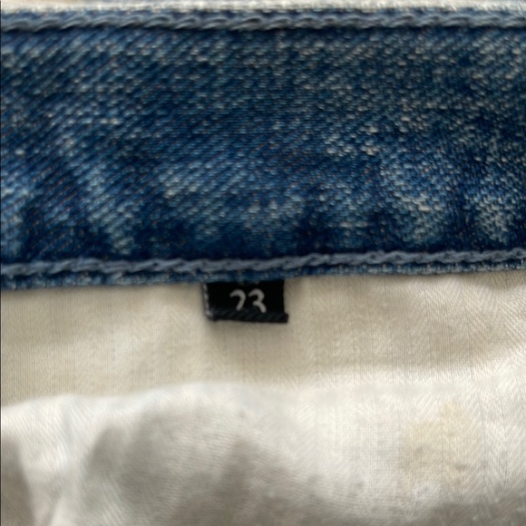 7 For All Mankind Women's Straight Leg Jeans - Blue - Picture 7 of 11